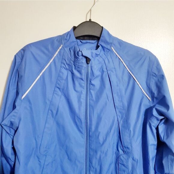 Asics Blue Woman's Running Jacket Size Medium - Picture 2 of 12